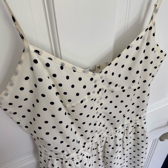 J.Crew Navy Polkadot Cami Dress 00 - Picture 3 of 6